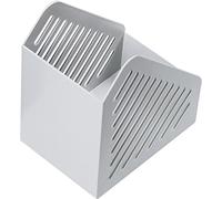 helit H6361082 - Porte-revues „the tower gate“ DIN A5 gris clair | Porte-documents pour dossiers, brochures et magazines