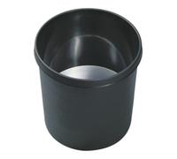helit helit Corbeille à papier 18 l noire, difficilement inflammable Quantité:1