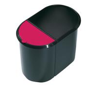 Poubelle double pour tri déchets papiers 29 litres - Rouge