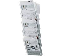 Helit Porte-brochures mural The Grid Wall transparent