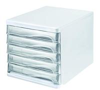 Module de classement 'the wave', 5 tiroirs, blanc/