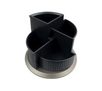 Helit Multipot A Crayon Linear, 4 Compartiments,Rotatif,Noir