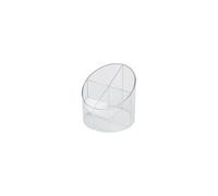 Helit Multipot Econmy Transparent, 4 Compartiments, Gris