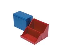 helit - petite caisse de fichier format A6 à l'italienne, rouge