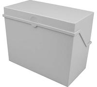 HELIT petite caisse de fichier format A7 à l'italienne, gris