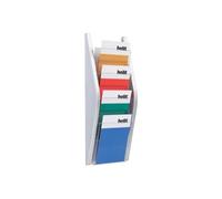 helit Porte-brochure mural, A5 portrait, 4 compartiments,