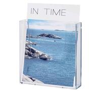 Helit Porte-Brochures Mural Format Dl 1/3 A4 Transparent