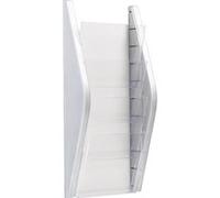 Porte-brochures mural 'the arc', A4 portrait, argent