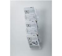Helit Porte-brochures mural The Grid Wall transparent