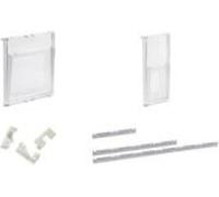 helit Porte-brochures PLACATIV, 1-3 DIN A4, transparent Profondeur des compartiments : 35 mm, matériau SAN - incassable et avec une finition élégante - 4 pièces (H6810102)