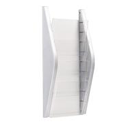helit Porte-prospectus H540xl280xP80mm DIN A4 vertical argent Quantité:1