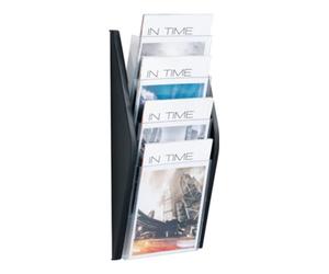 helit Porte-prospectus H540xl280xP80mm DIN A4 vertical noir Quantité:1