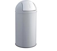 Poubelle professionnelle inox à clapet 30 litres - Gris
