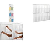helit Présentoir mural PLACATIV, 12 compartiments DIN long