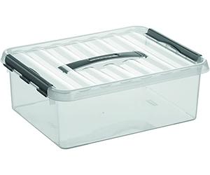 helit sunware H6160302 - Boîte de rangement „the q-line“ 12 L | Boîte de rangement transparente avec couvercle pour un rangement clair