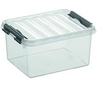 helit sunware H6162402 - Boîte de rangement "the q-line", 2 litres, avec couvercle, transparent, 1 pièce