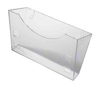 Helit Support Mural Pour Porte Revue, Trasparent, Pour La