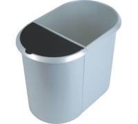 helit the double Mülltrenner 20,0 + 9,0 l silber (H6220900)