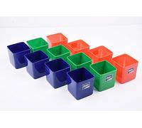 Helix Lot de 12 pots à crayons vides Couleurs assorties