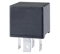 HELLA 4Ra 007 957-001 Relais, Courant De Travail - 24V - 4Pôle - Schéma De Câblage: S2 - Fiche: B - Relais À Courant De Travail - Couleur: Noir - Sans Fixation