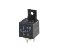 HELLA 4Rd 933 332-661 Relais, Courant De Travail - 12V - 5Pôle - Schéma De Câblage: W2 - Fiche: B1 - Relais Inverseurs - Couleur: Noir - Avec Support