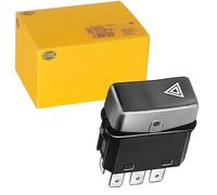 HELLA 6Hh 004 175-021 Interrupteur De Signal De Détresse - 24V - Nombre De Connexions: 8 - Halogène - Avec Ampoule