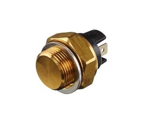 HELLA 6ZT 007 800-011 Interrupteur de température, ventilateur de radiateur - 12V - 2pôle - Fiche plate - vissé - Relais à courant de travail