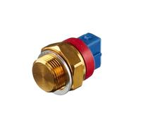 HELLA 6ZT 007 836-021 Interrupteur de température, ventilateur de radiateur - 12V - 3pôle - Fiche plate - vissé - Double sortie/Relais à courant de travail - Marquage par teinture: rouge