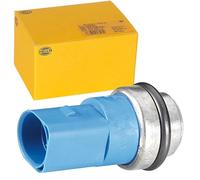 HELLA 6ZT 181 611-081 Interrupteur de température, ventilateur de radiateur - 12V - 4pôle - Fiche plate - inséré - Double sortie/Relais à courant de travail - avec joint d'étanchéite