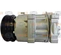 HELLA 8FK 351 340-611 Compresseur de clim 7VS18ic PAG 46 YF R1234yf R134a Compatible avec HYUNDAI SANTA FÉ II CM, KIA MAGENTIS MG