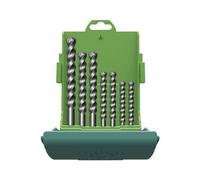 Heller 3015 18037 5 carbure de tungstène Jeu de forets spiralés pour pierre 7 pièces 4 mm, 5 mm, 6 mm, 8 mm, 10 mm, 12 mm tige cylindrique 1 set