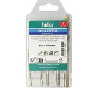Heller 325042 HSS-Co Stepstar 5 tlg. HSS-Co Jeu de forets pour le métal DIN 338 1 set