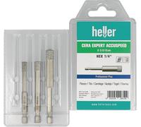 heller Foret pour grès cérame Cera Expert Accuspeed 3pcs Ø 6 8 10 mm - 29619