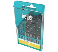 Heller Heller CV Mèches hélicoïdales à bois Mèches à bois, tige ronde, jeu de 8 pièces de diamètre 3/4/5/6/7/8/9/10 Quantité:1