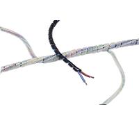 Gaine spirale 1.60 à 8 mm HellermannTyton SBPE1.5-PE-BK-30M 161-41001 noir 30 m