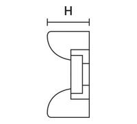 Hellermann Tyton Hellermann Tyton Socle de fixation KR8G5-HS-BK-C1 noir Quantité:100