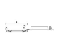 Hellermann Tyton Hellermann Tyton Support de câble ruban plat FKH50A-HIR-BK-C1 56,5 mm noir Quantité:100