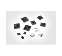 Hellermann Tyton HellermannTyton Socle de fixation 19x19mm, noir, adhésif MB3APT-I PA66 BK 100 Quantité:100