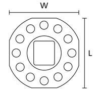 Hellermann Tyton, socle de fixation PMB5, polyamide 66HS, noir, 100 pièces
