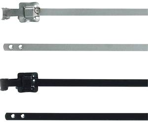 HellermannTyton 111-00149 MLT24SSC10-SS316/SP-BK Serre-câble 630 mm 10 mm noir collier métallique pour fortes charges, stabilisé aux UV 1 pc(s)