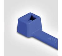 HellermannTyton 111-00659 T18R-E/TFE-BU Serre-câble 101.60 mm 2.50 mm bleu résiste aux produits chimiques