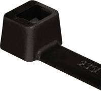 HellermannTyton 111-03260 T30R-W-BK-C1 Serre-câble 150 mm 3.50 mm noir résistant aux intempéries 100 pc(s)