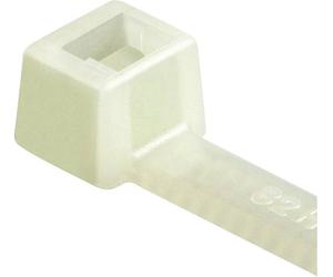 HellermannTyton 111-03419 T30L-PA66-NA-C1 Serre-câble 190 mm 3.50 mm naturel stabilisé à la chaleur 100 pc(s)