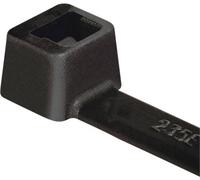HellermannTyton 111-04889 T50R-PA66W-BK Serre-câble 200 mm 4.60 mm stabilisé aux UV 100 pc(s)