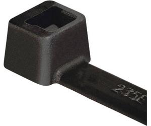 HellermannTyton 111-12230 T120I-PA66W-BK Serre-câble noir stabilisé aux UV 100 pc(s)