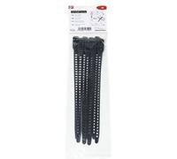 HellermannTyton Collier de serrage SOFTFIX-M 115-11270 TPU souple 260x11 mm noir réouvrable 8 pcs