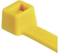 HellermannTyton Serre-câbles standard, à crantage intérieur (L x l) 390 mm x 4.6 mm T80L-N66-YE-C1 Couleur : Jaune 100 pces