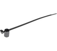 HellermannTyton 155-30602 T50SSBS5OT-E-PA66HS-BK Serre-câble 160 mm 4.60 mm noir avec pied ancre 500 pc(s)