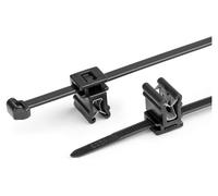 HellermannTyton 156-00948 T50ROSEC4A-PA66W-BK (100) Colliers de serrage avec clip 200 mm 4.6 mm Noir 100 pcs