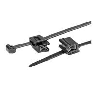 HellermannTyton 156-03219 T50ROSEC5A-PA66W-BK (100) Kabelbinder mit Clip 200 mm 4.6 mm Schwarz 100 St. (156-03219)